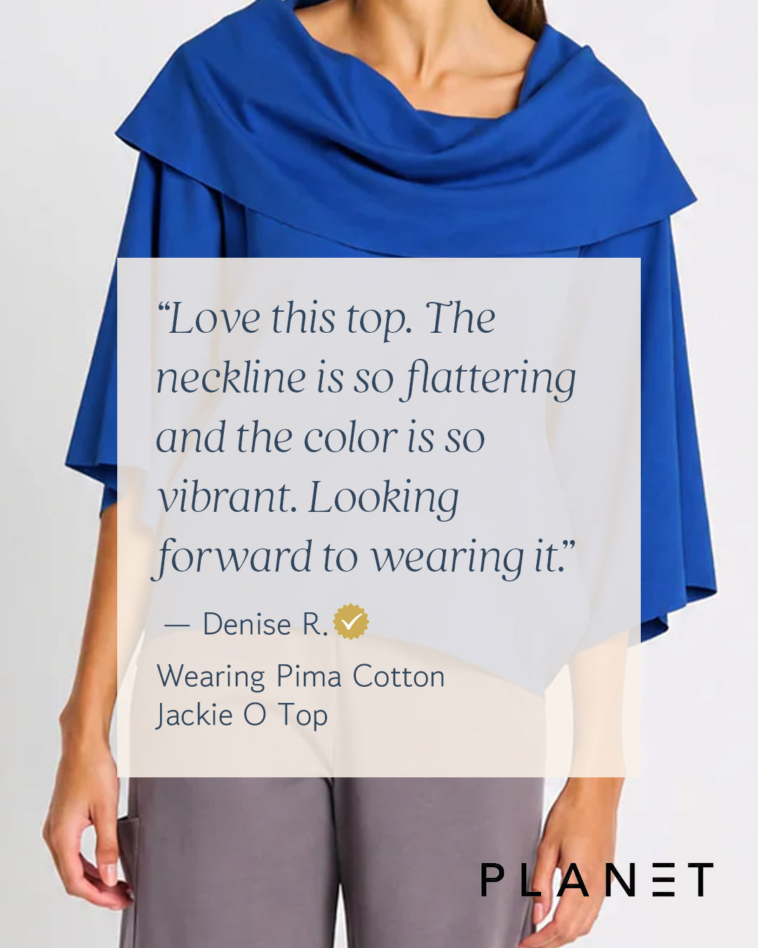Pima Cotton Jackie O Top - Lava