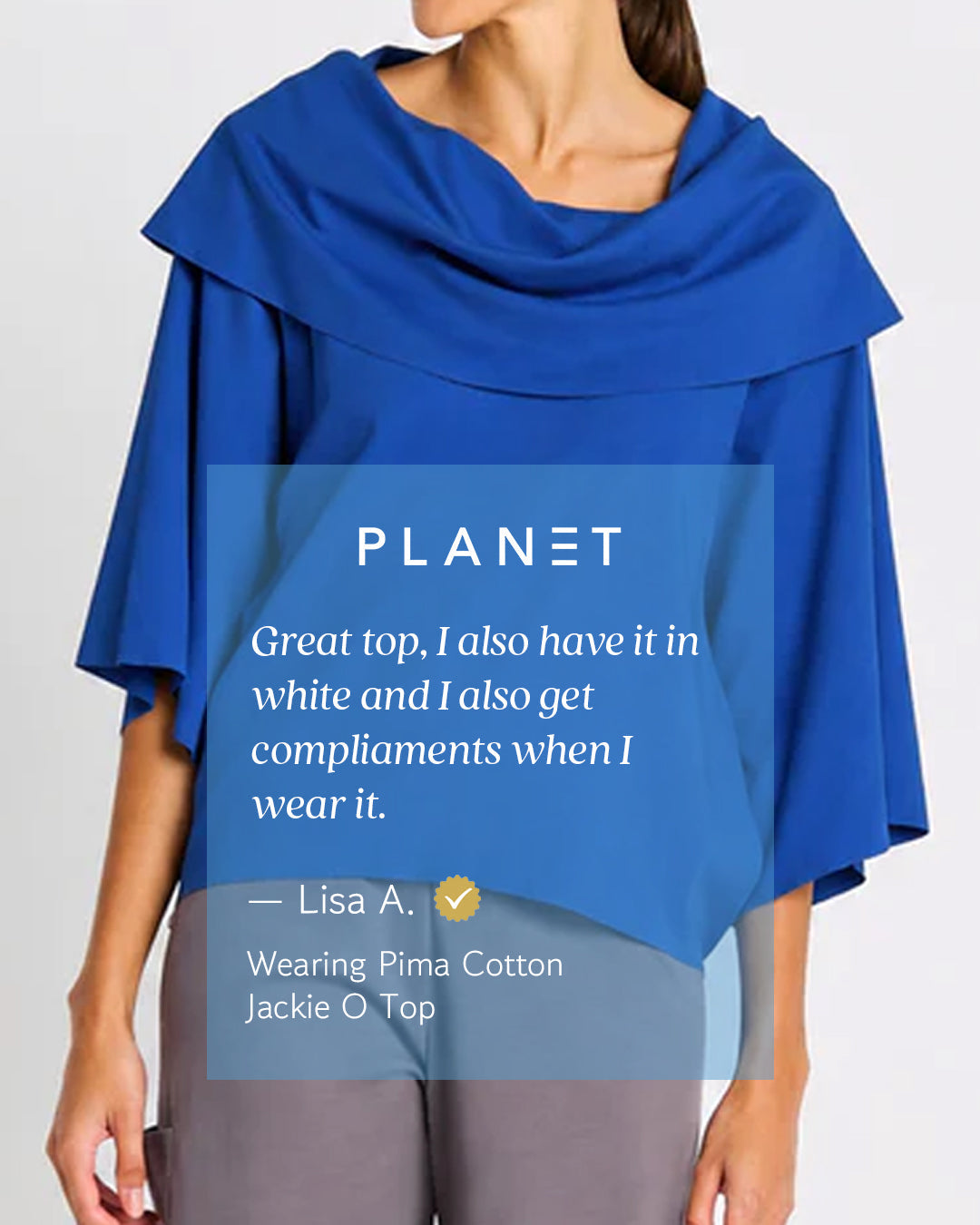 Pima Cotton Jackie O Top - Lava